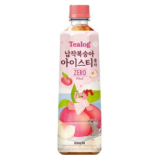 티로그 납작복숭아 아이스티 제로